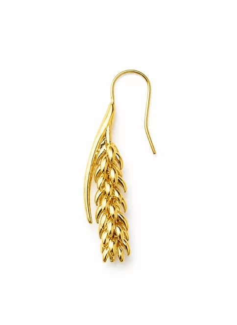 Golden wheat earrings resting like sunlit poetry from the heart of the earth — a quiet symbol of abundance, warmth, and feminine strength from The Vago Botanic Garden Collection.