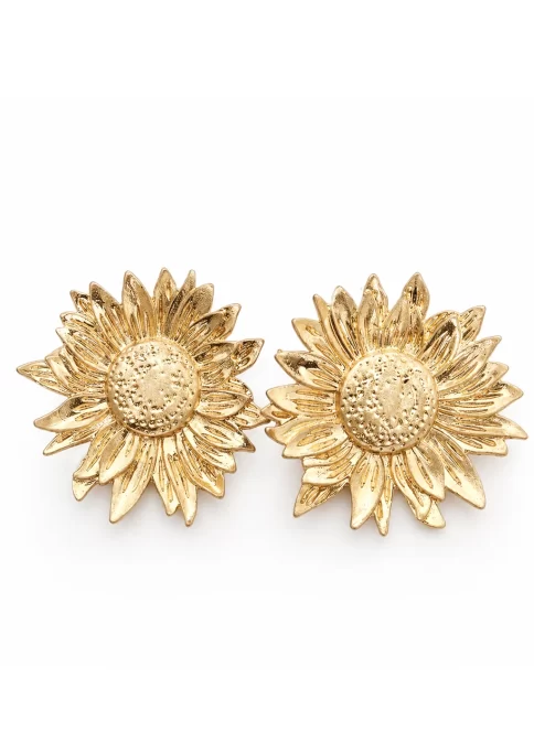 sunflower floral earrings women