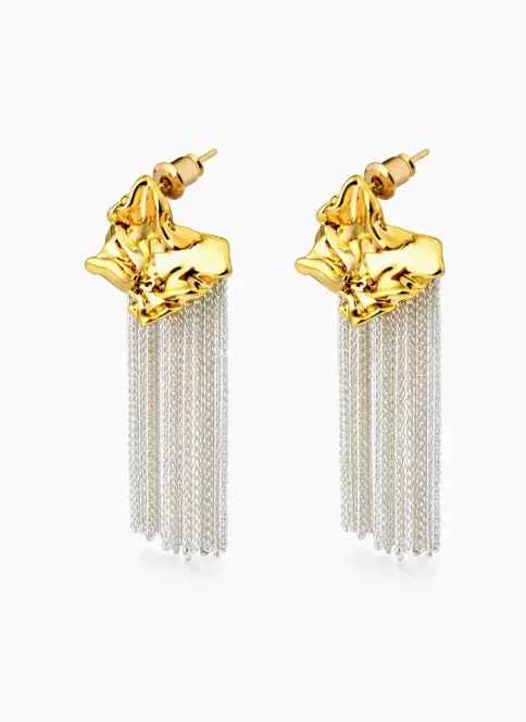chain drop earrings women