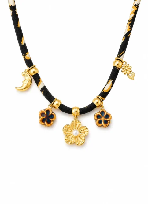 moonlit meadow charm necklace